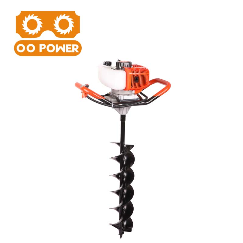 Powerful Gasoline Earth Auger with 2-Stroke Engine for Efficient Drilling
