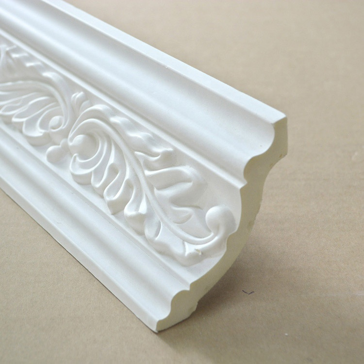 High Quality PU Foam Carved Crwon Moulding Wall Decoration Strip 103mm Cornice