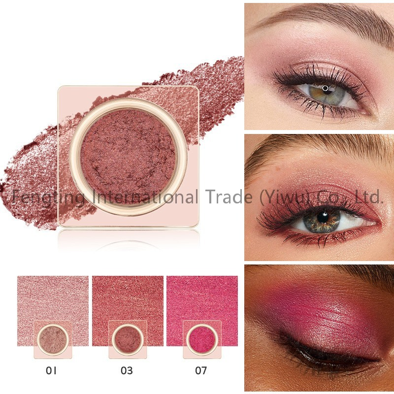 Private Label Shimmer Creamy Eyeshadow High Shine Monochrome Eyeshadow Long-Lasting Vegan Makeup Custom Logo Cosmetics
