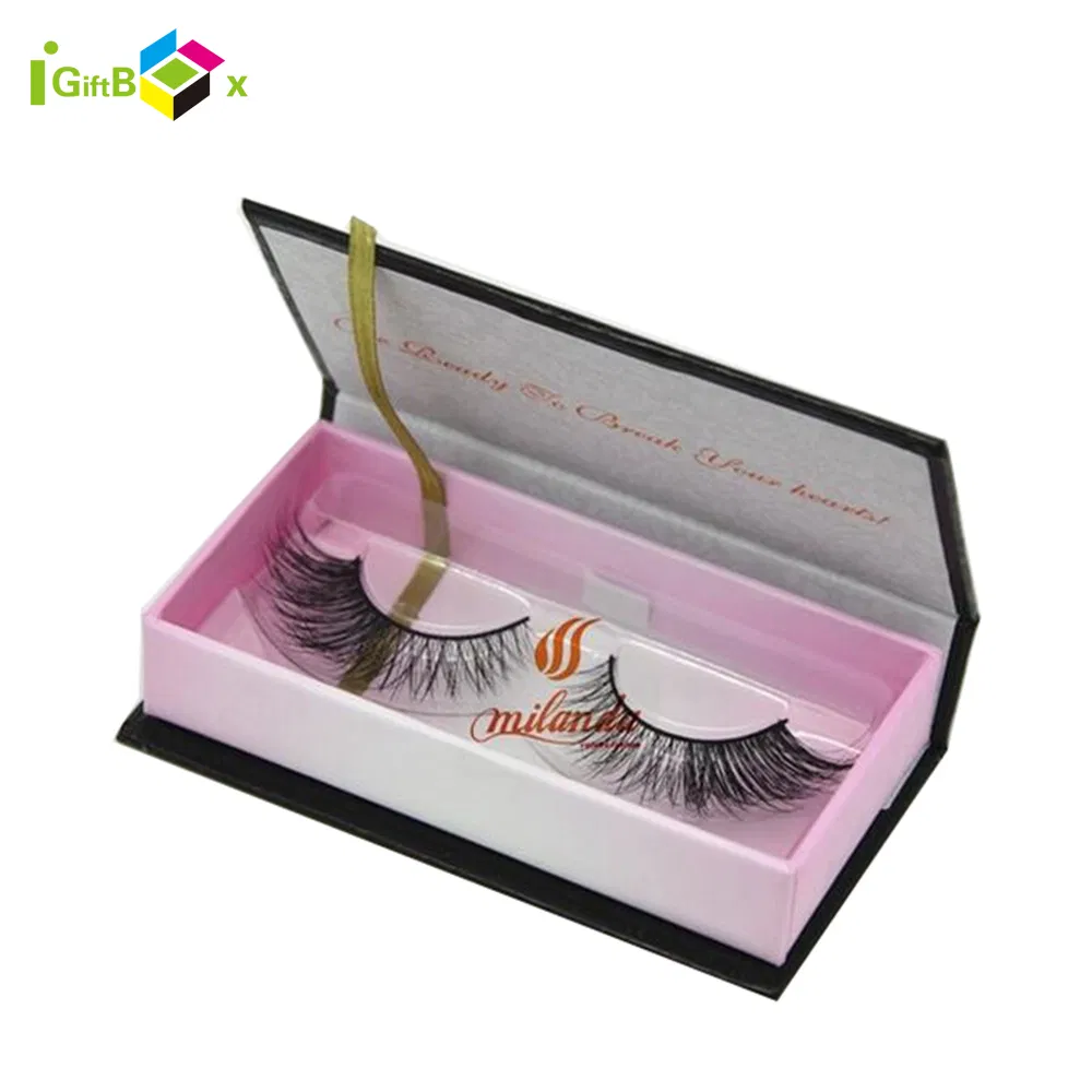 Stylish Empty Cardboard Eye Mask Packaging with PVC Window