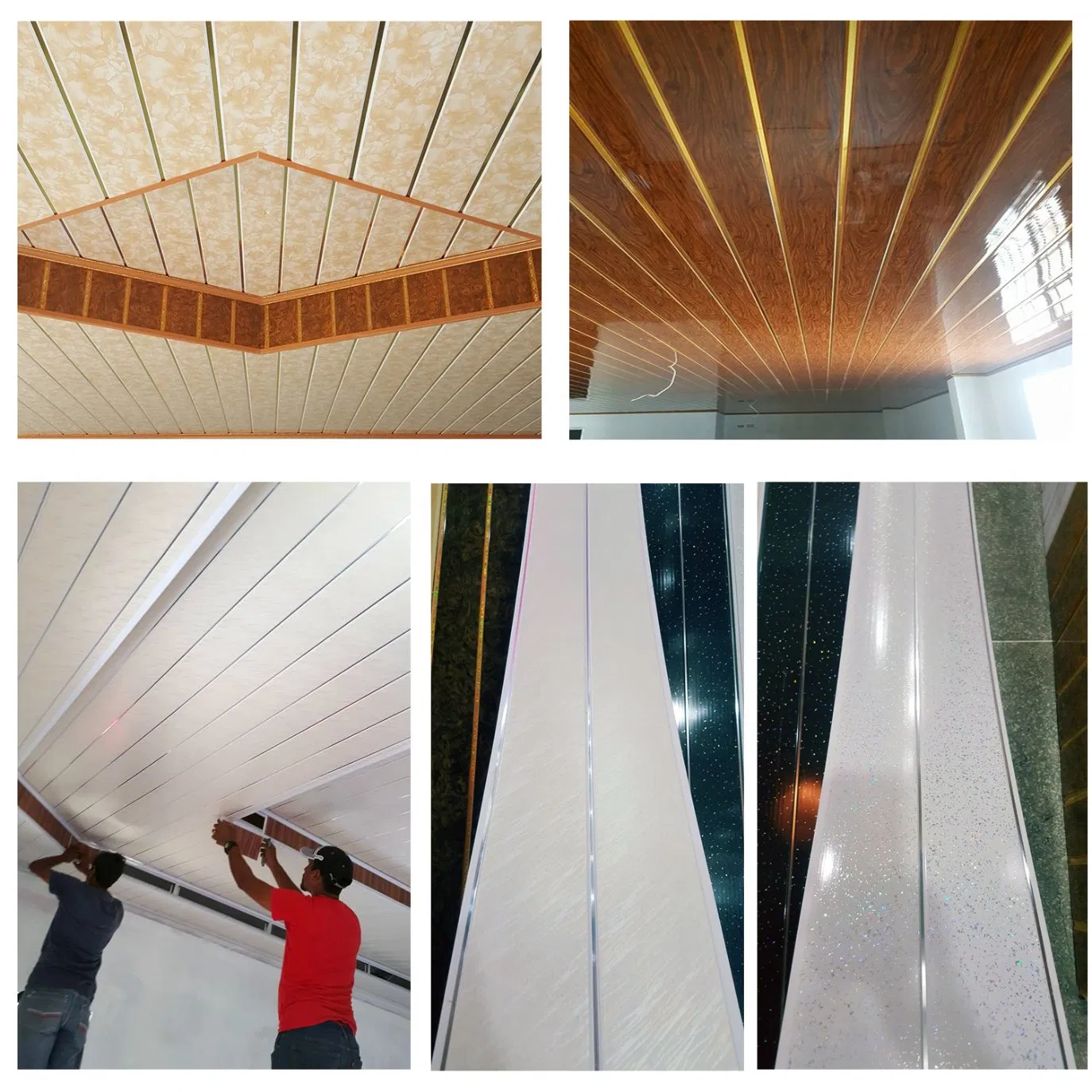 200mm /250mm Plafond PVC Ceiling Panel Tongue and Groove Strip Plastic Suspended Ceiling