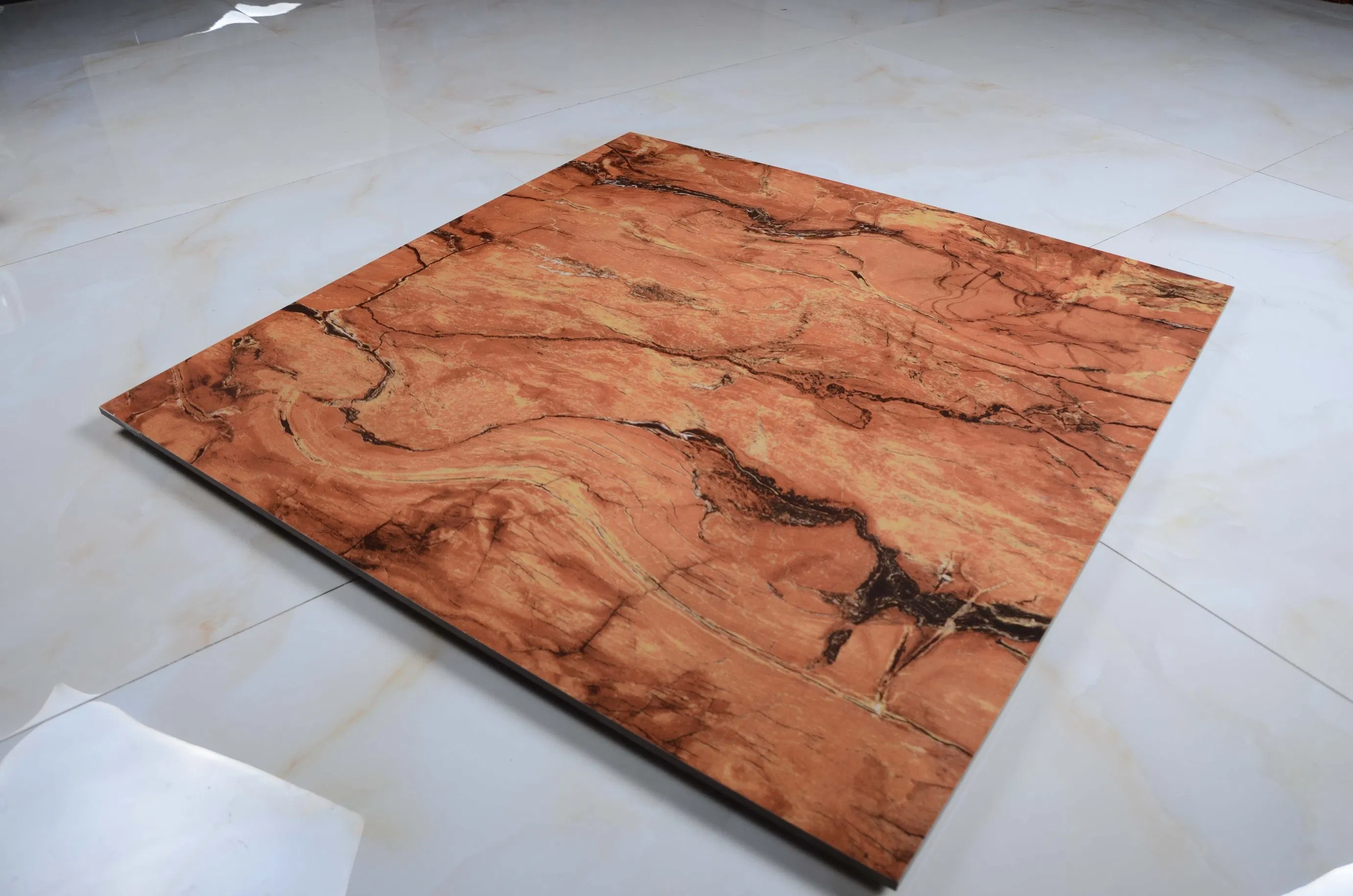 New Design Full Glazed Glossy Porcelain Floor Tile for Home, Hotel, Supermaket, Store (600*600/800*800mm)