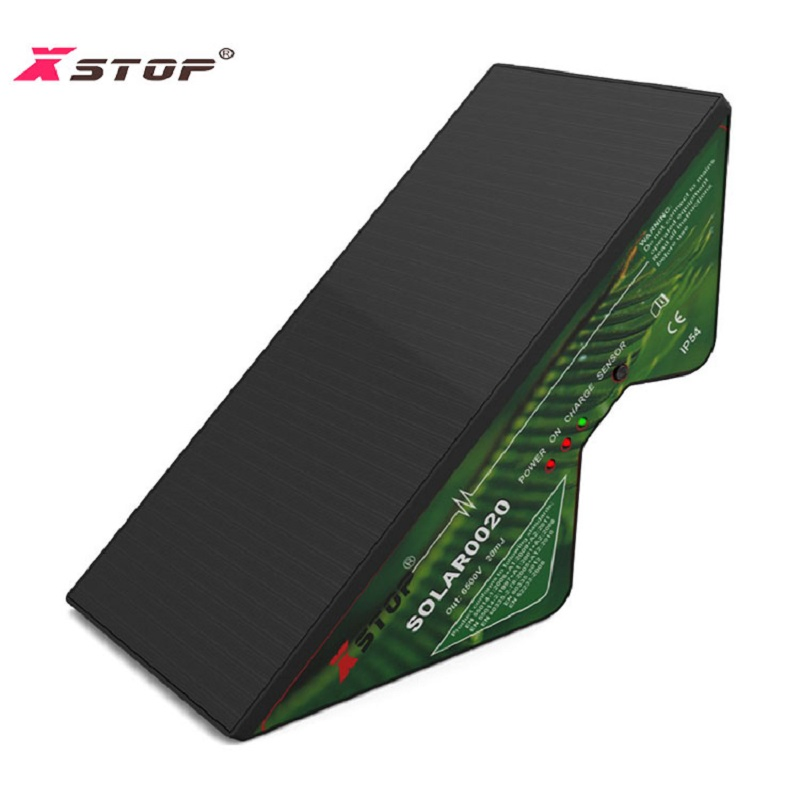 Small Solar Control Farm Electric Fence Energizer Output on 0.02 Joules for Cattle Effective 1km