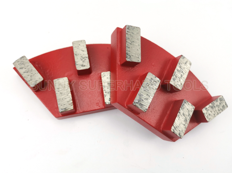 Sunny Tools 10mm Multi Square Segment Grinding Tool PCD Metal Cassani Floor Diamond Abrasive Block