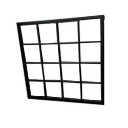 French Grill Powder Coated Black Steel Fixed Casement Windows for Sale