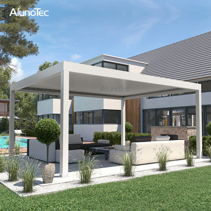 Outdoor Customized Pergola System with Adjustable Louvers Blade