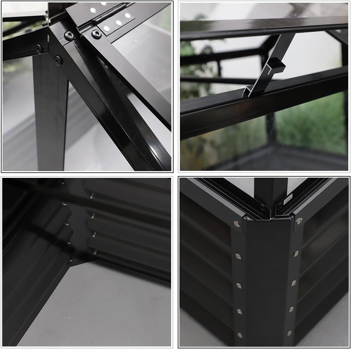 Грядка садовая Зеленый домик с теплицей на крыше