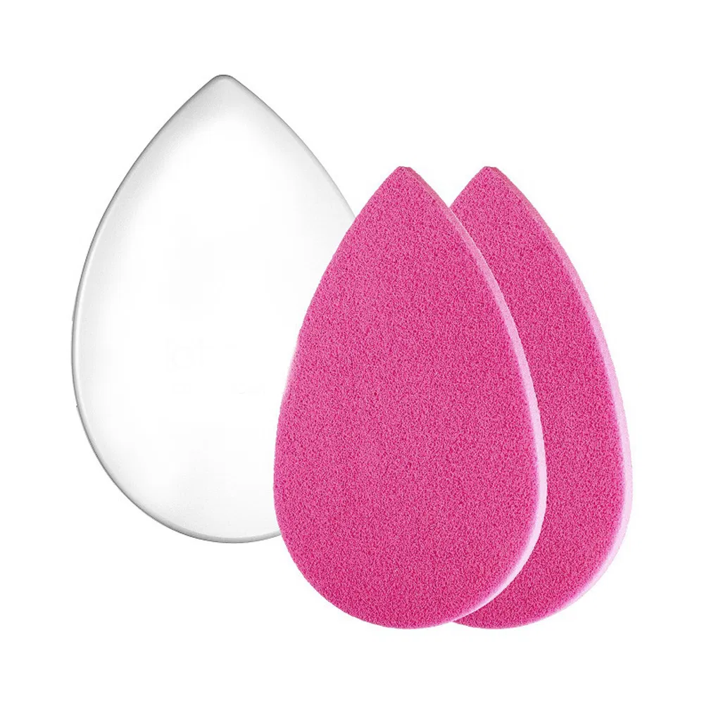 Custom Logo 2 PCS Facial Cosmetics Puff Pad Face Makeup Blender Beauty Powder Sponge