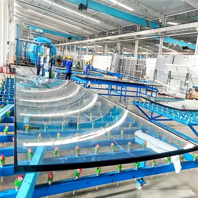 Clear Temperd Laminated Curved Bending Glass Panel