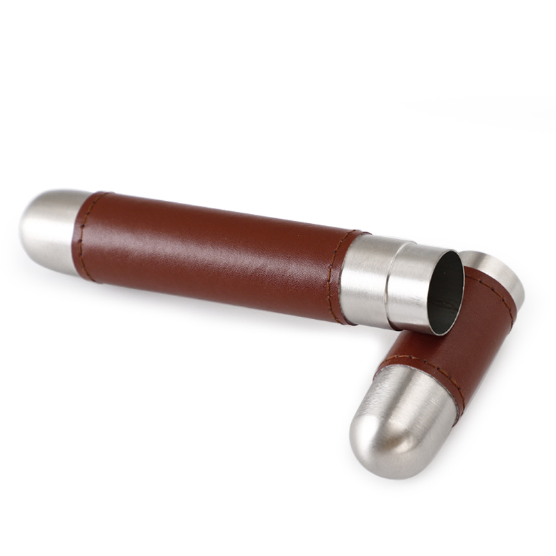 Stainless Steel Portable Cigar Tube Case for Cigarette Smoking Accessories Gifts