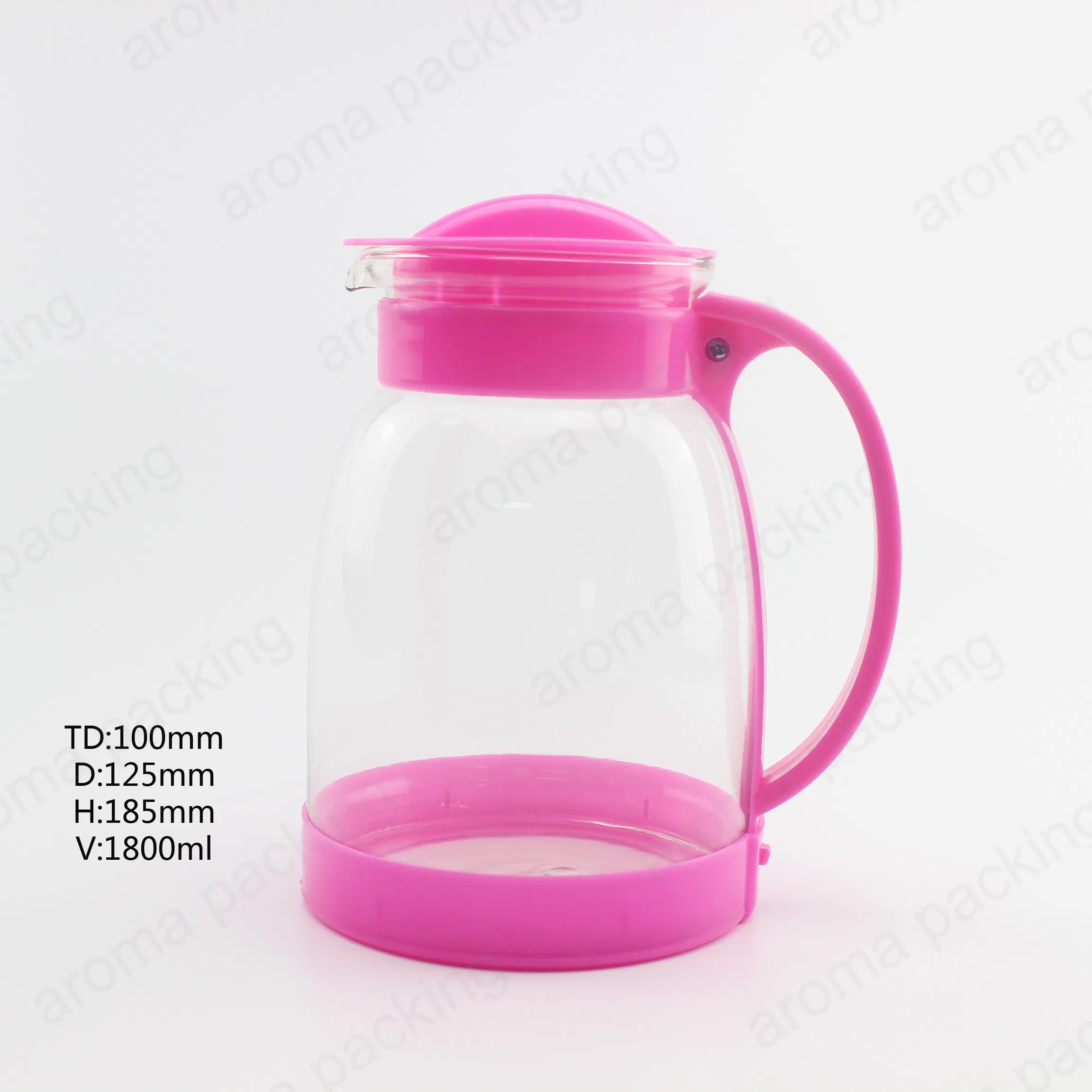 Wholesale Color 1800ml Coffee Tea Sets Glass Teapot with Handle for Home