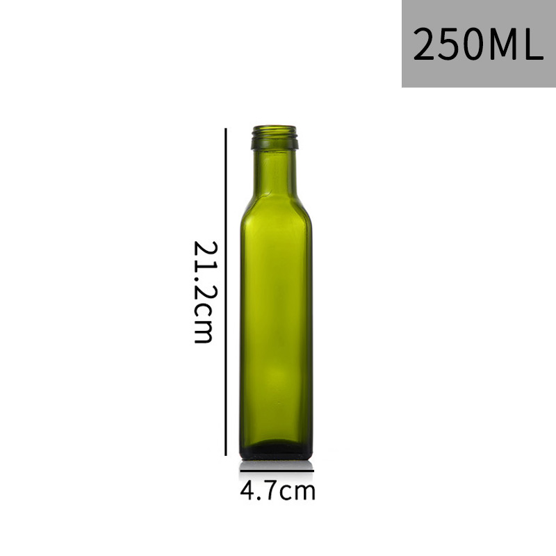 100ml 250ml 500ml 750ml 100ml Antique Green Glass Olive Oil Bottle