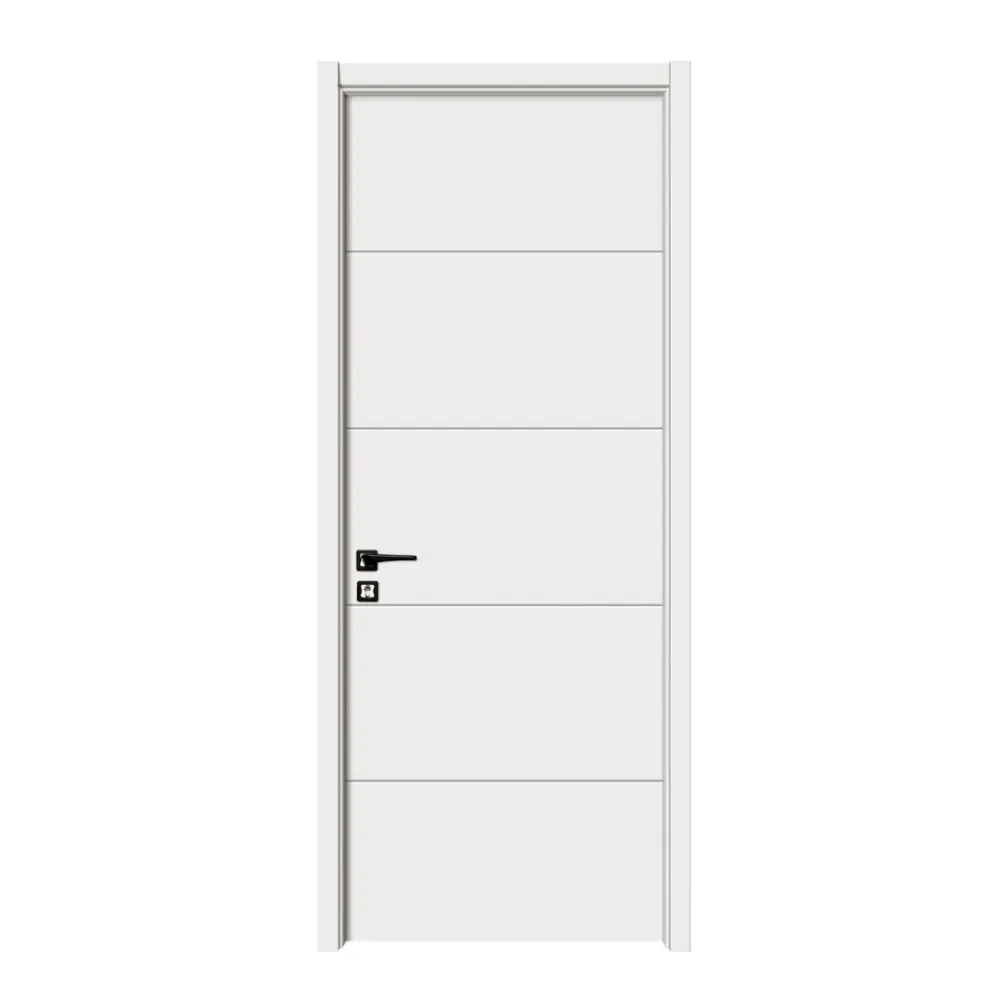Wooden Interior Design Hot Sale Four Lines Model Door