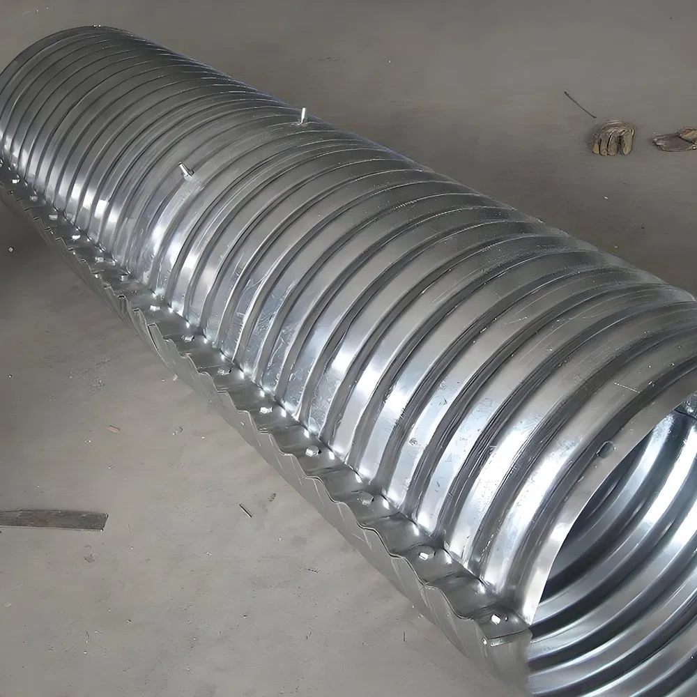 Two Plates Assembly Cgi Corrugated Galvanized Iron Pipe Culvert for Highway, Railway