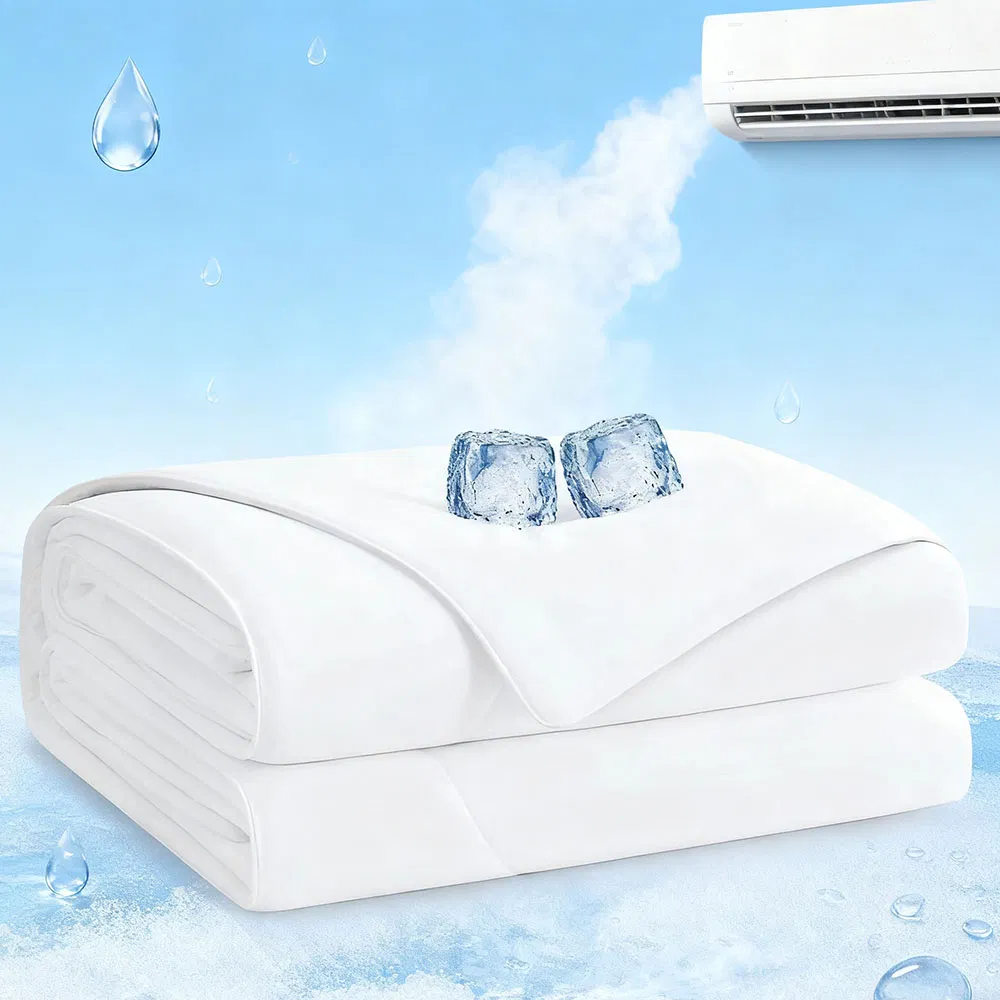 Premium Cotton Cool Touch Summer Durable Breathable Soft Hypoallergenic Cooling Quilt