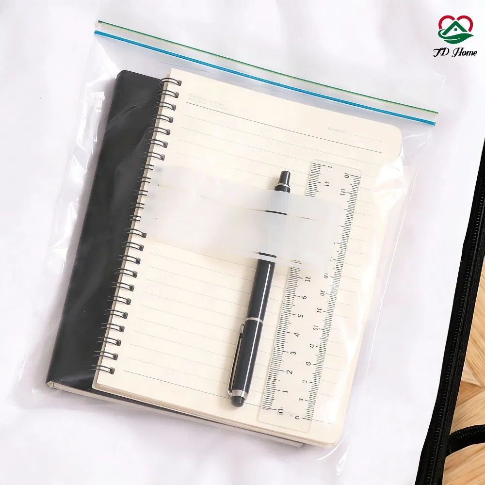 Customized Transparent Food Grade Material Ziplock Plastic Bag with FDA