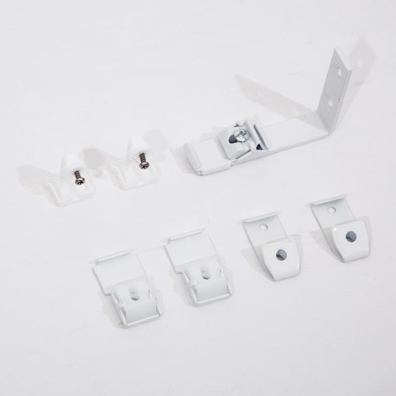 China Supplier Curtain Rail Track Accessories Set Curtain Runner Bracket End-Cap White Aluminium Alloy