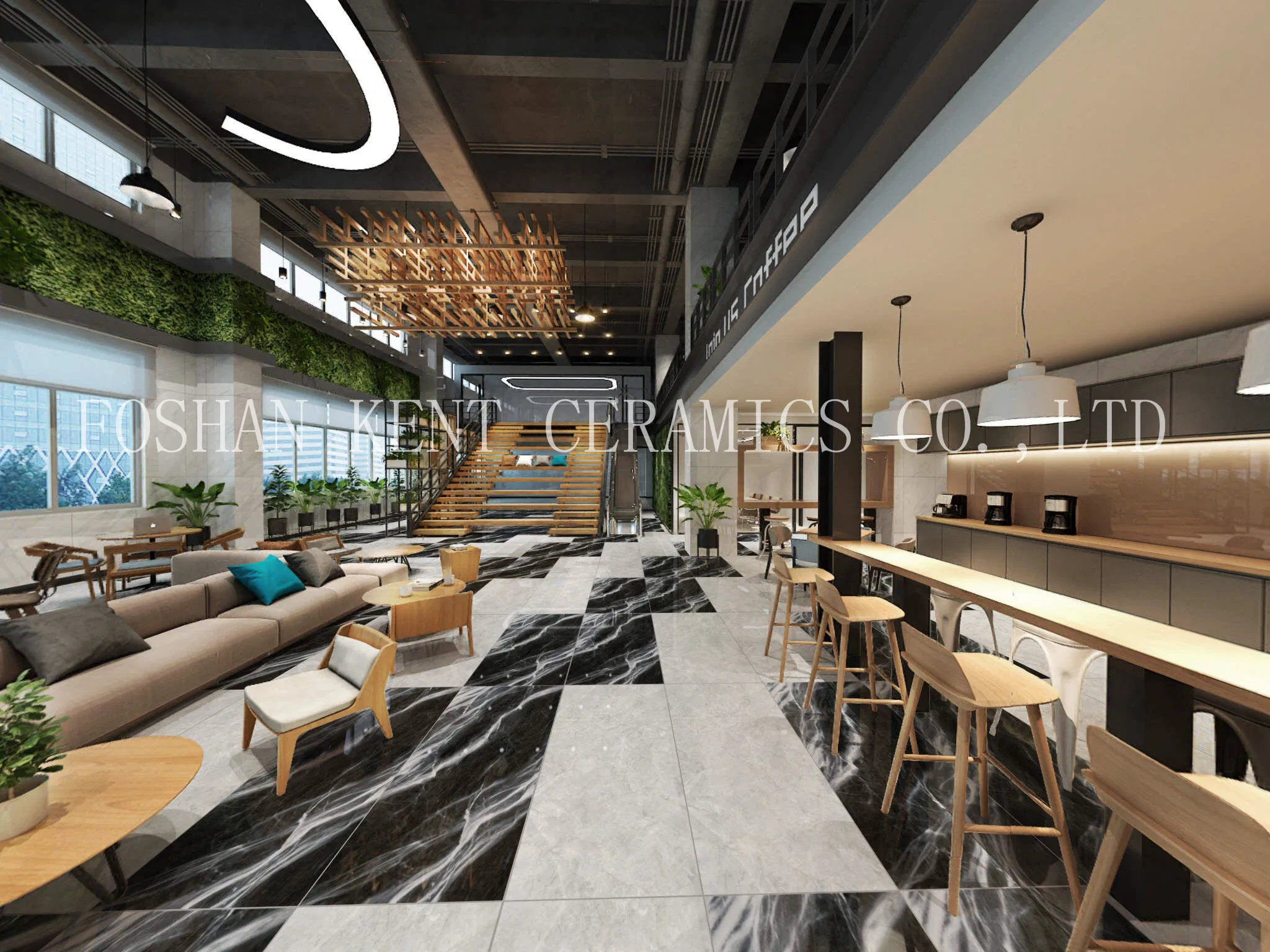 Light Color Large Board Interior Marble Glazed Polished 750*1500mm Tile