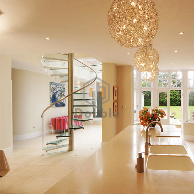 Circular Stairs Spiral Staircase Modern Glass Staircase