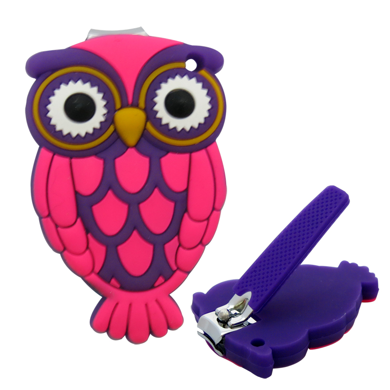 Cute Cartoon Silicone Catcher & Grip Nail Clipper for Baby Nail Care (608CR-3)