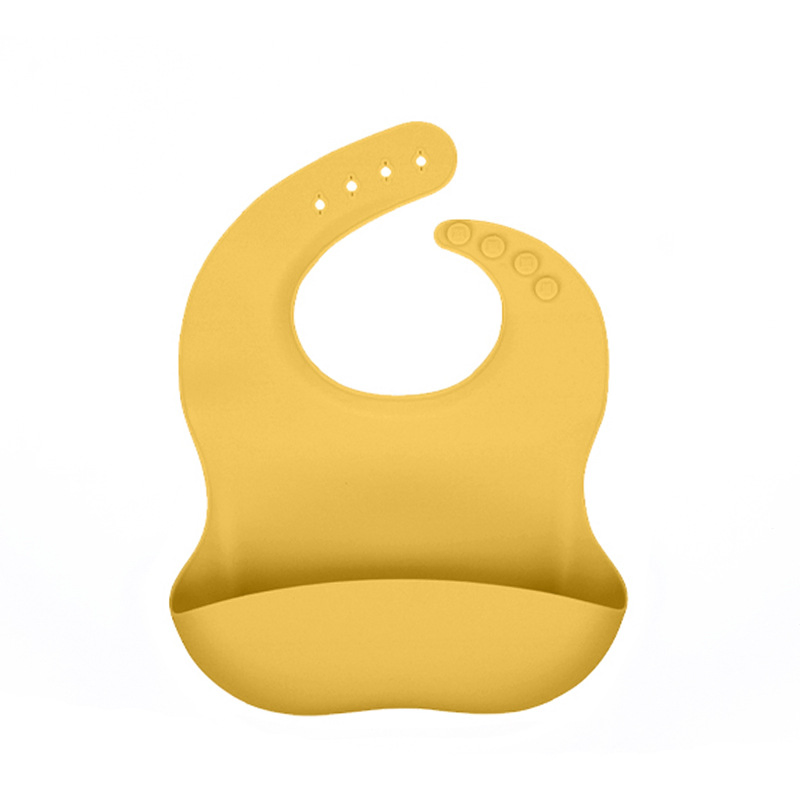 Custom Private Label BPA Free Adjustable Waterproof Silicone Baby Bibs