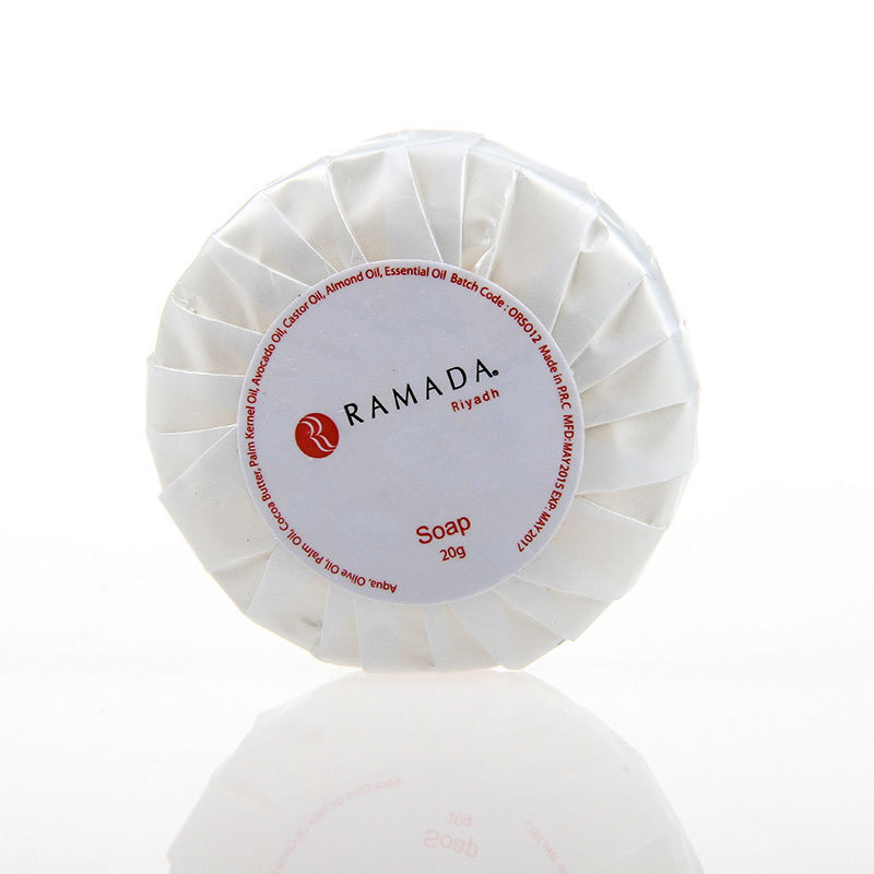 Round Pleated Wrapper Scented Soap with Hotel Amenities for Guest Room