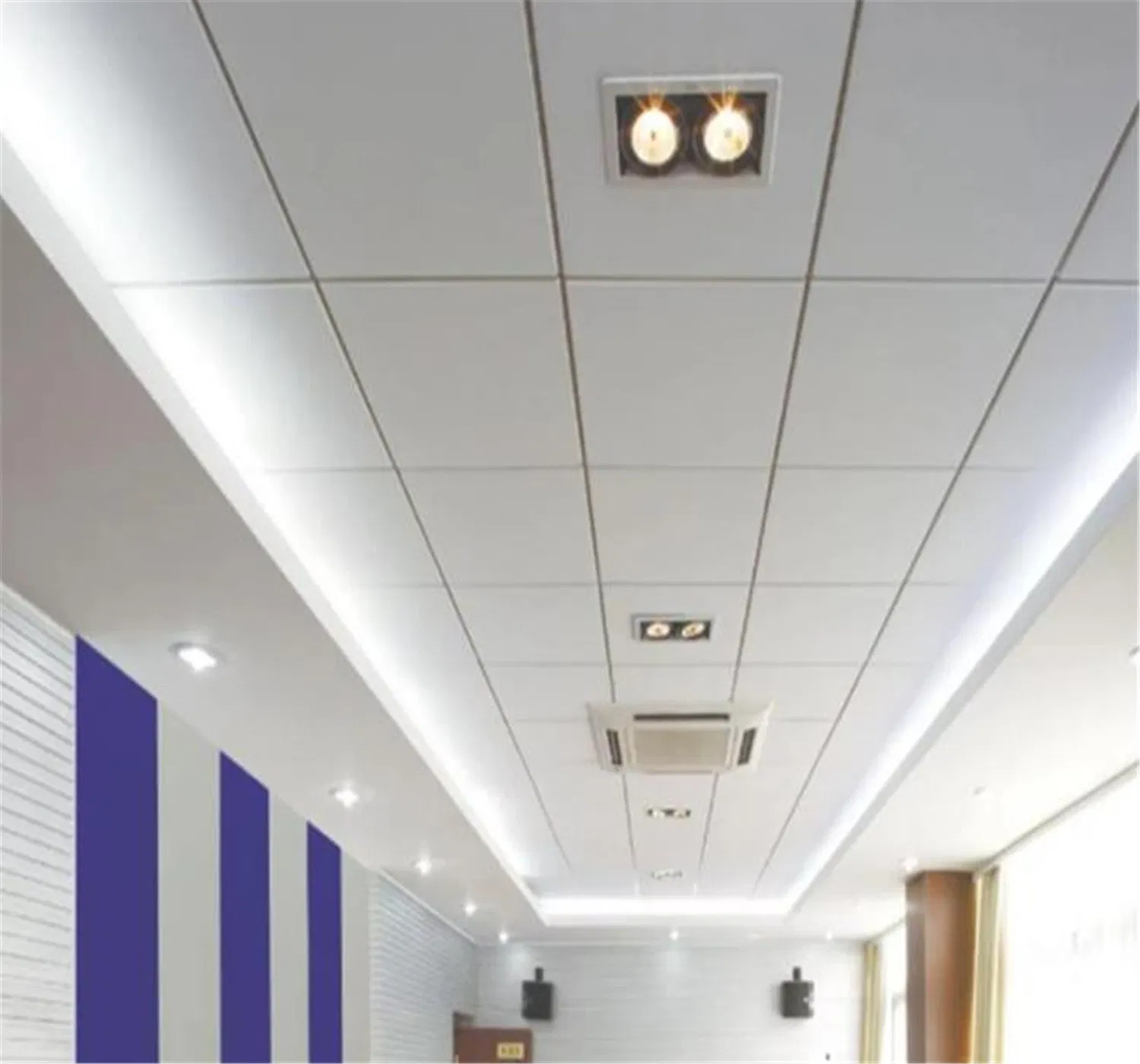 China Factory Fiberglass Board Tiles Cinema Light Weight Artistic Acoustic Ceiling