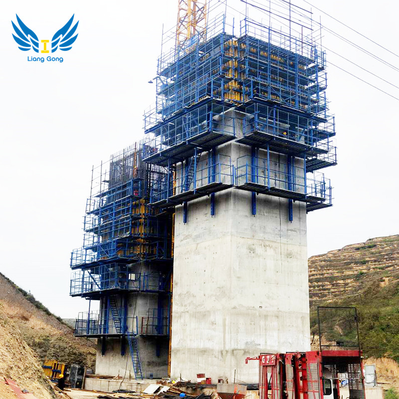 Factory Foreign-Popular Hydraulic Auto-Climbing System for Large-Scale Bridge Concrete Construction Formwork