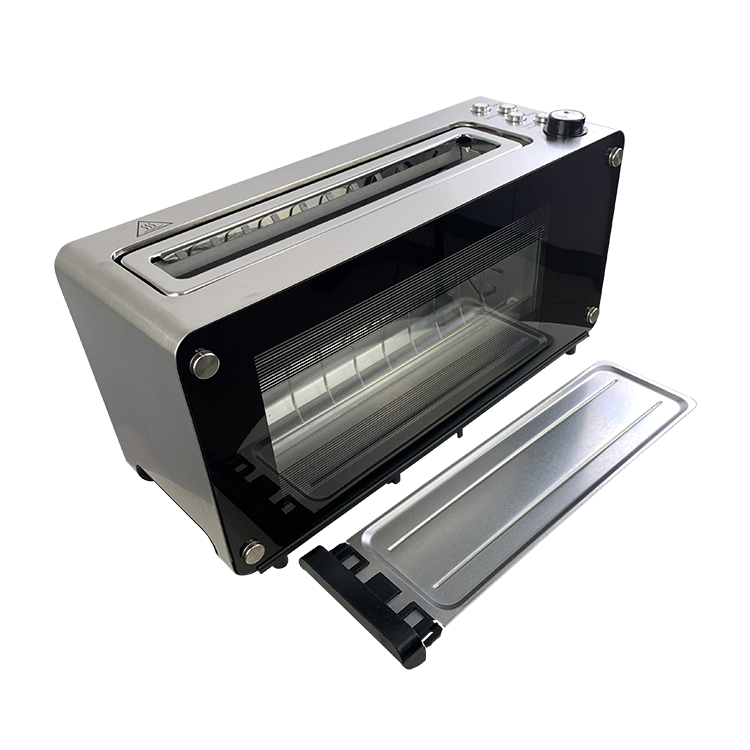 Nice Design Automatic Lifting Rigid PP Plastic Housing Toaster with 2 Slice