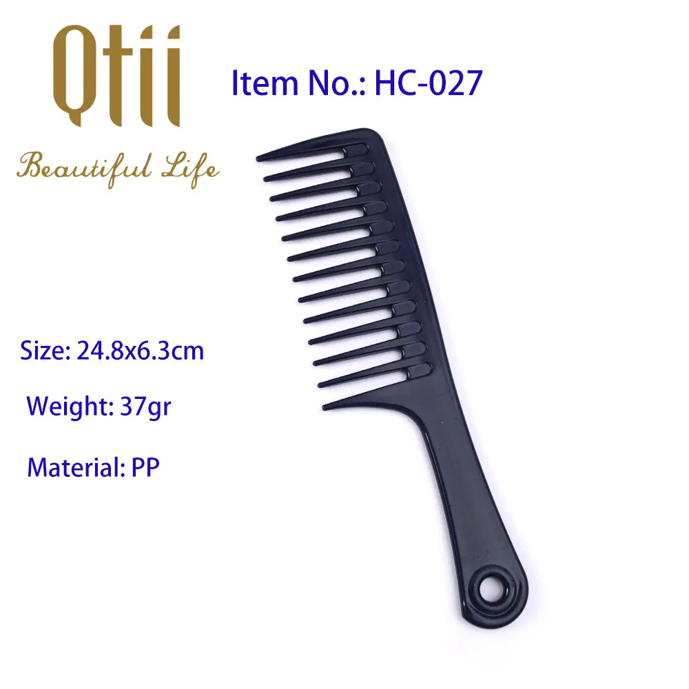 Расческа для кудрявых и мокрых волос с редкими зубьями