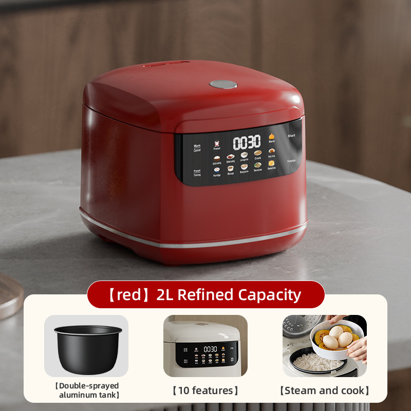 China Rice Cooker 2L Smart Cooking Food Cook Electric 1-2 Peoples Mini Rice Cookers
