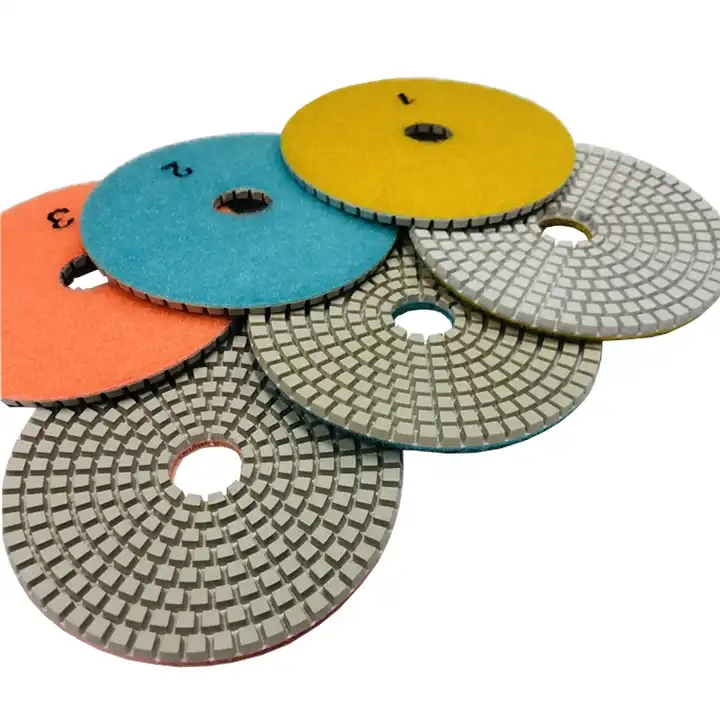 4 Inch Resin Pad Edge Diamond Polishing for Granite Stone Polisher