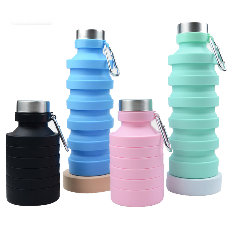500ml Collapsible Travel Drinking Water Bottle
