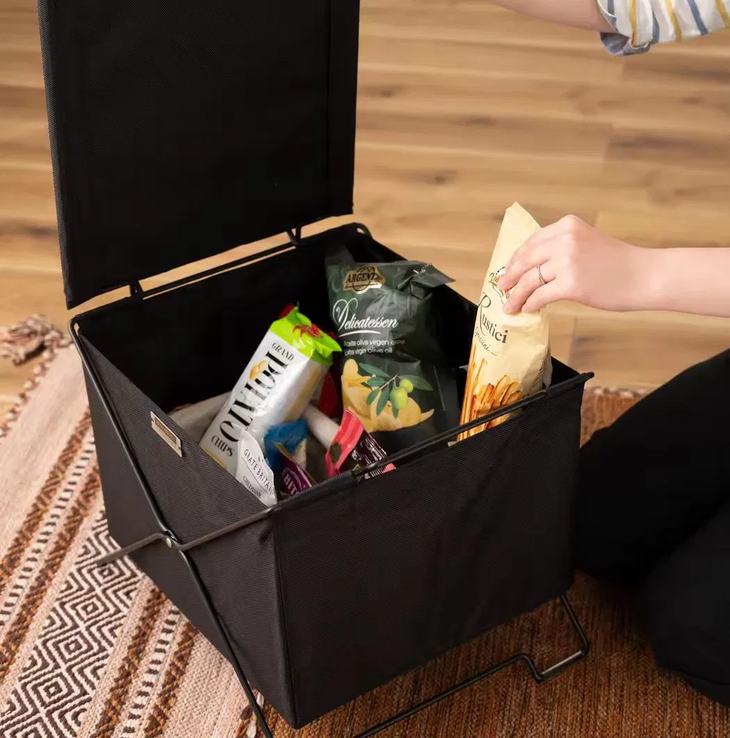 Foldable Magazine Shelves Newspaper Racks Storage Baskets Folding Hand-Held Canvas Frames Wire Bookshelves