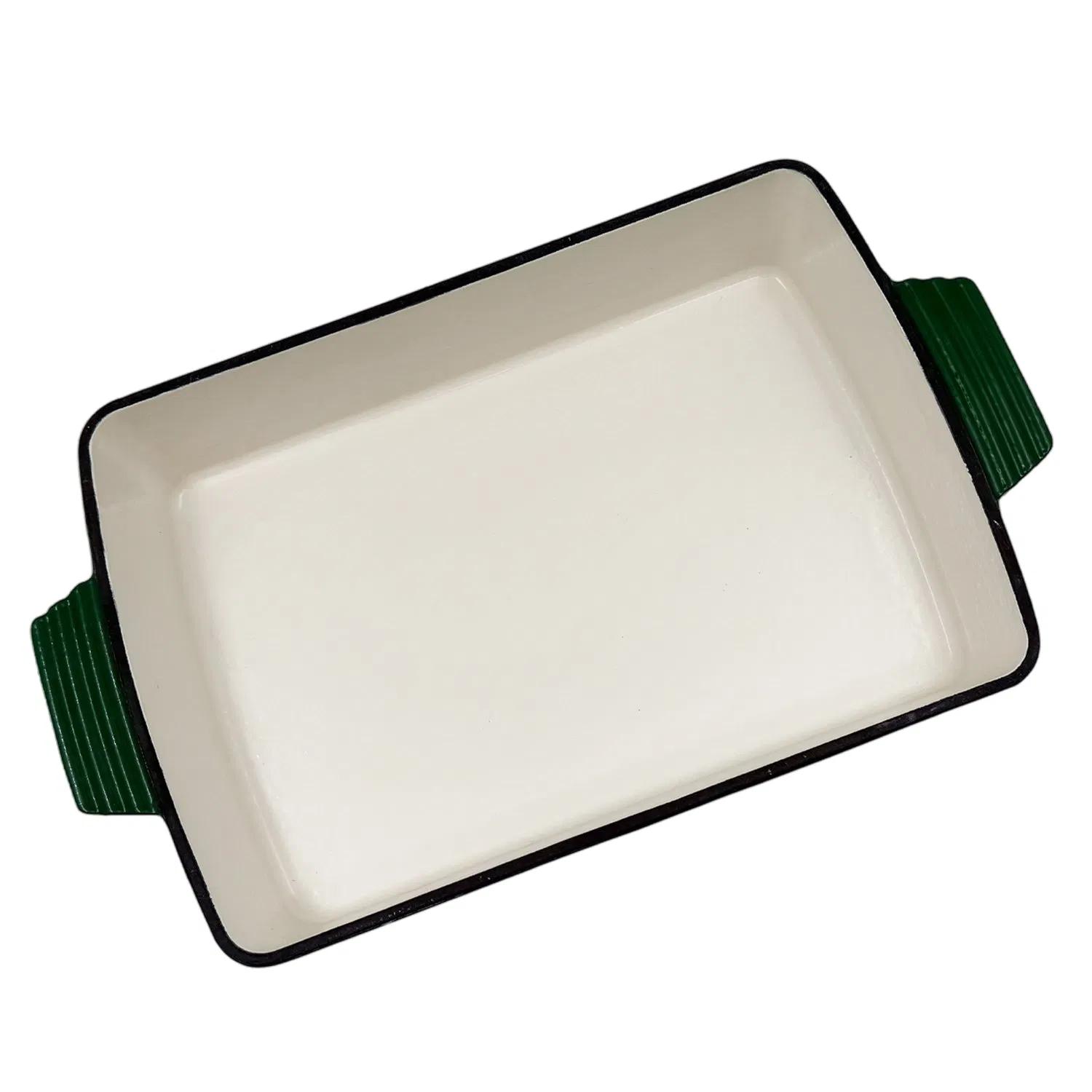 Чугунная эмалированная форма для запекания прямоугольная