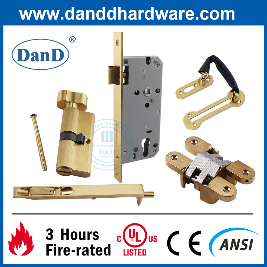 Architectral Hardware Zinc Alloy Satin Brass Golden Plated Door Viewer