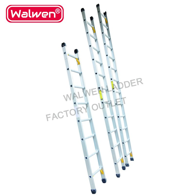 Long Single Straight Step Ladder Aluminum Trolley Step Ladder with Reasonable Price