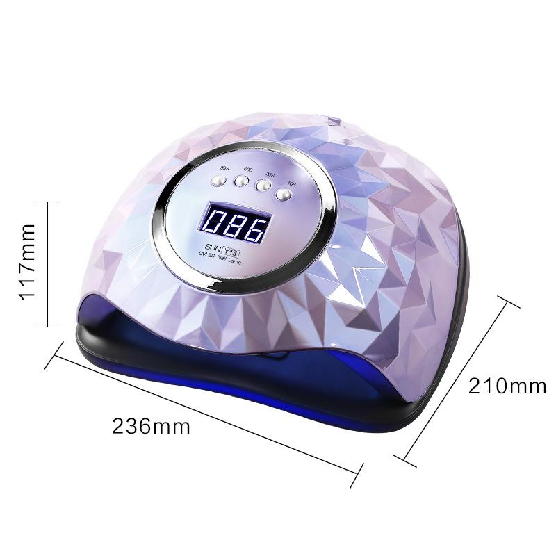 2022 New Rainbow 60LEDs Nail Gel Nail Polish Auto Sensing Nail Tools LCD Display UV LED Lamp Machine for Manicure