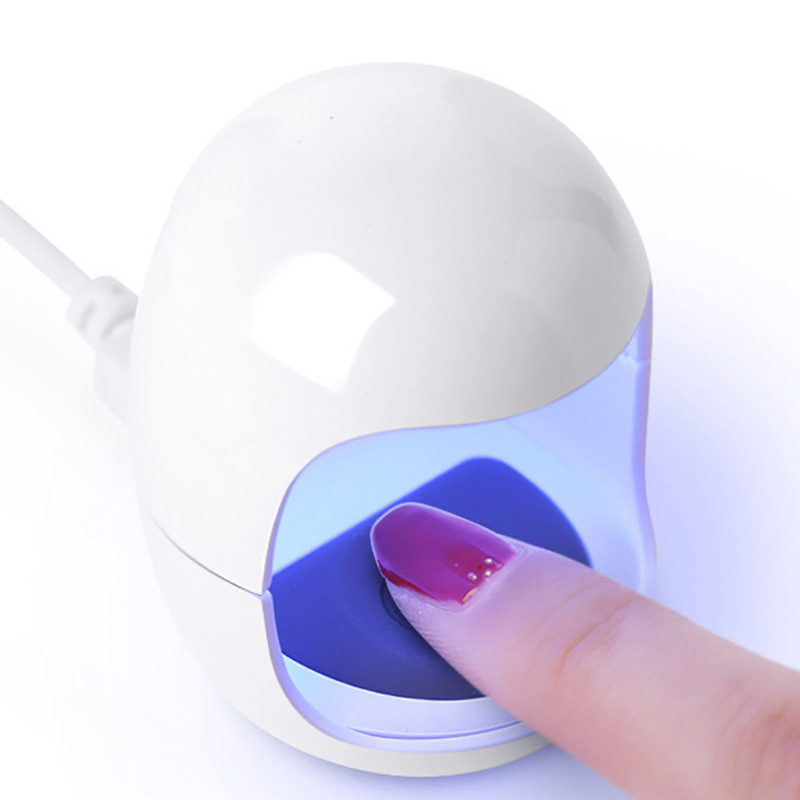 Portable Small LED&UV Hybrid Nail Lamp Mini Nail Gel Curing Lamp One Finger Nail Dryer