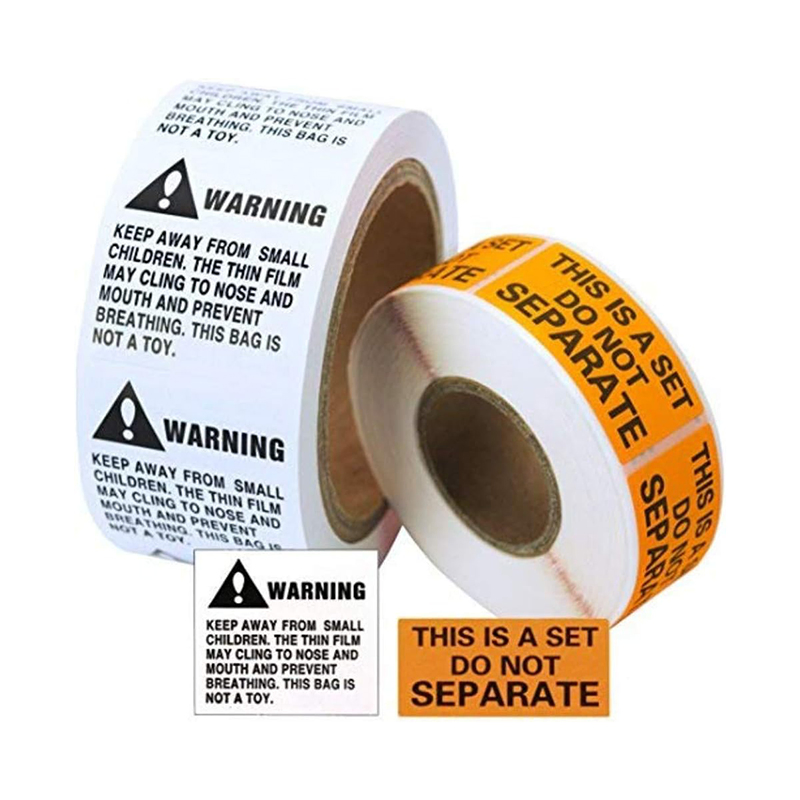 Custom Waterproof Thermal Labels - Self-Adhesive with Color Choices