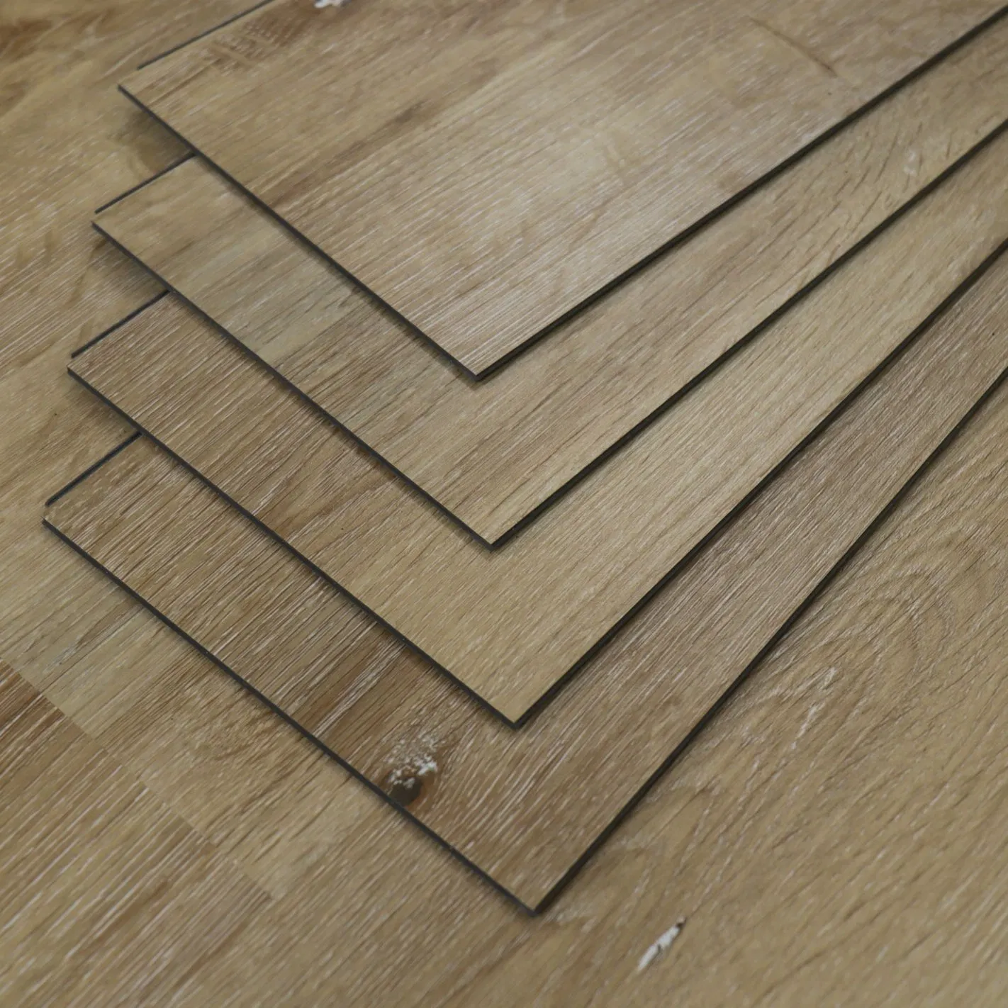 Durable 7.5mm Thickness New Material Deep Color Spc Vinyl Flooring/ Rigid Core