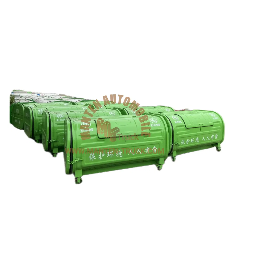 Контейнер для мусора уличный с крюком-захватом