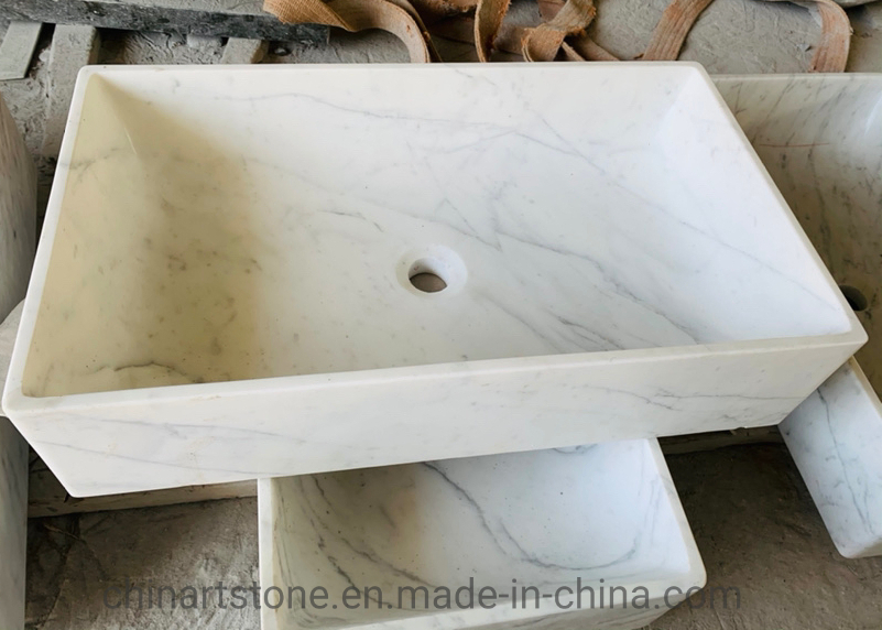 Мраморная раковина Nature Statuario White для ванной