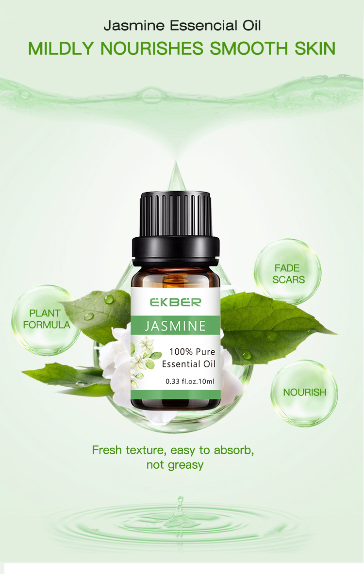 Wholesale Natural Jasmine Oils Bulk 10ml for Skin Firming Soothing Body Skin Care Massage SPA Essential Oil