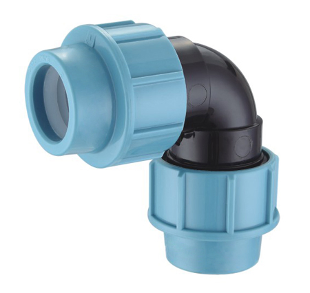 Irrigation PE100 Pipe Fittings 20-110mm Elbow PP HDPE Compression Fittings