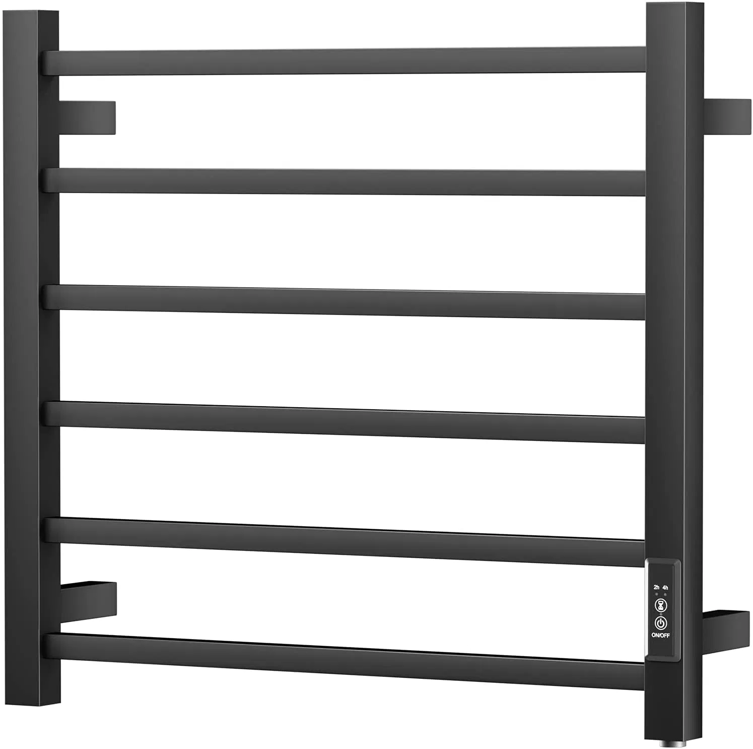 Wall Mounted Electric Towel Warmer for Bathroom Heated Towel Rails with Timer