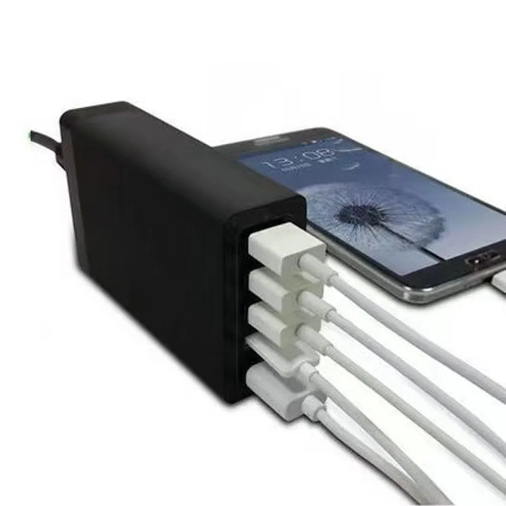 Supply 5V 8A Desktop Multi Ports USB Charger 40W Portable Travel Charging Station for Mobile Phone