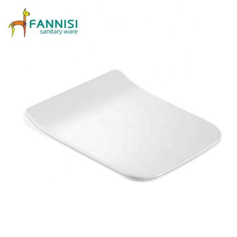 Factory Wholesale Cheap Square Toilet Seat Soft Close PP Toilet Seat