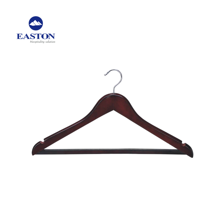 Hot Sale Hotel Male Trousers Hanger with Security Ring