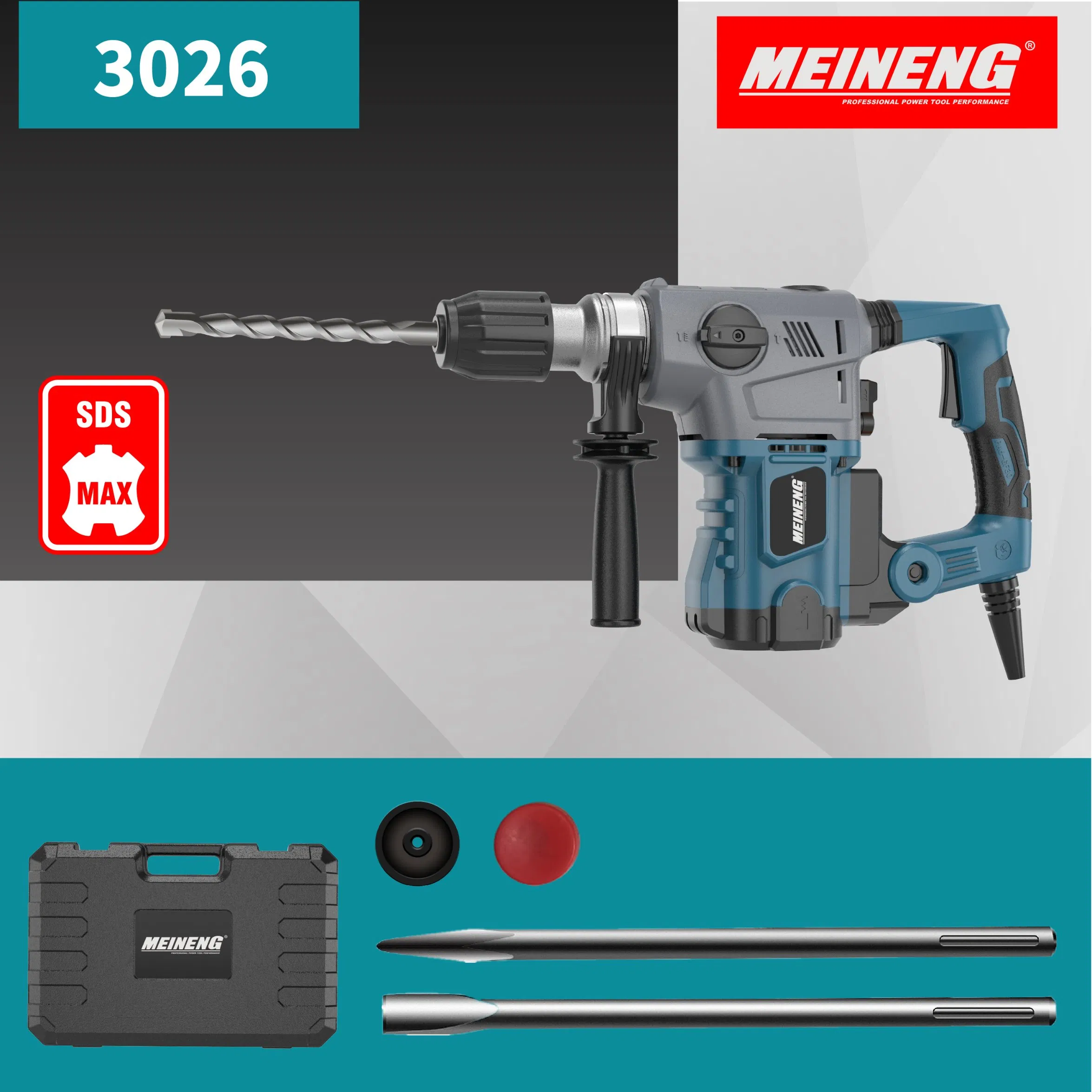 Перфоратор MEINENG 3026, 1550Вт, SDS MAX, 32мм